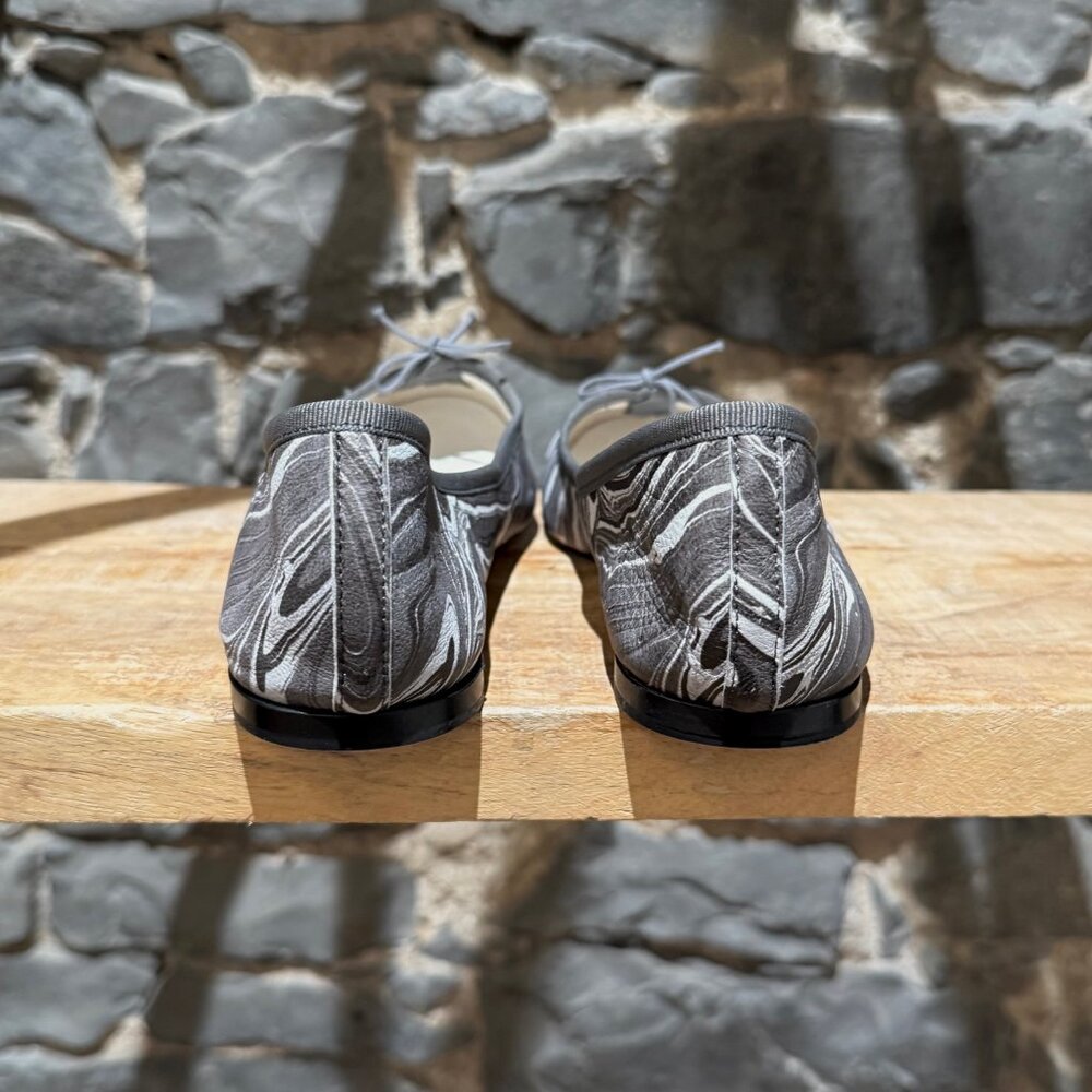 Repetto X Rodarte Grey Marble Print Cendrillon Ballet Flats - Picture 5 of 12